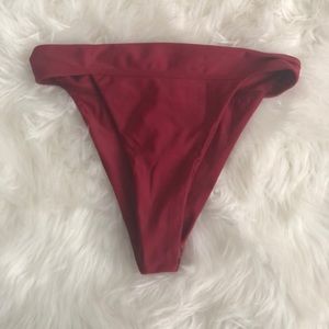 Burgundy bikini bottoms